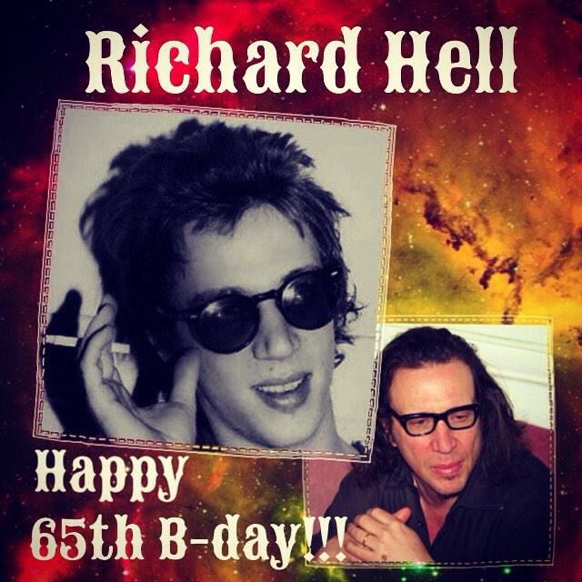 Richard Hell ( V & B of The Voidoids) 

Happy 65th Birthday!!!

2 Oct 1949 