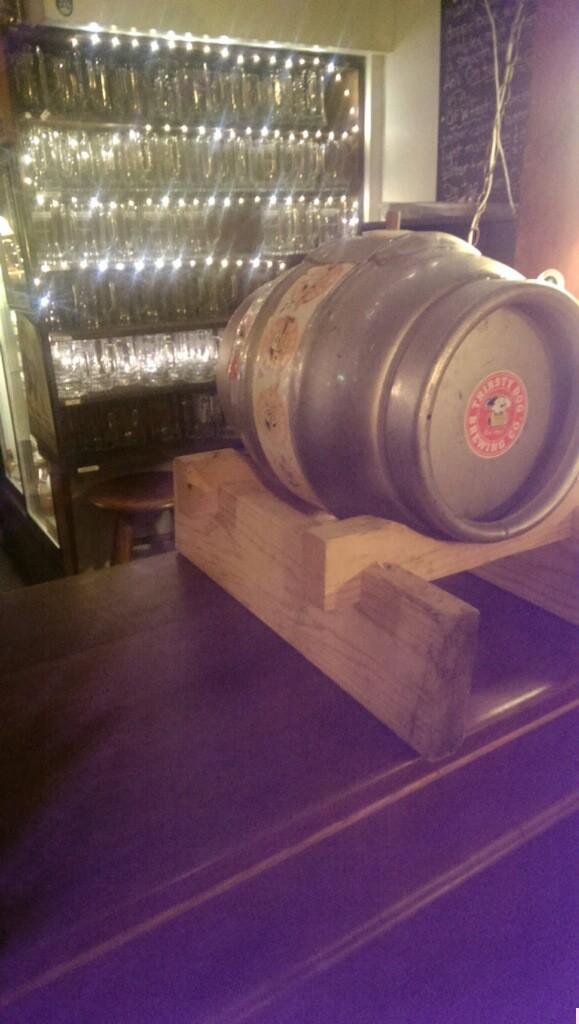 Cask of NZ dry-hopped Hopster is all set for Friday; come down at 5 pm for the tapping! #ofw #beer #hopster
