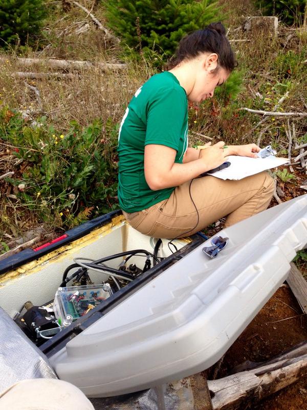 okangel92's tweet photo. Kelley @hallka01 was working so hard in the field today :D #iMUSH #MtStHelens http://t.co/Wa5GfQFzdK