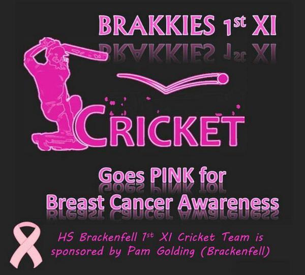 Brakkies 1st XI, sponsored by <a href="/PGPBrackenfell/">PGP Brackenfell</a>  will wear PINK for Breast Cancer Awareness #PinkOctober #breastcancer