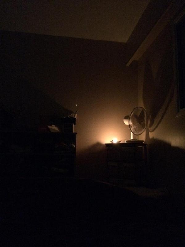 The light put out from a wee T-light! #beeswaxcandle #shoplocal #thehive #allnatural