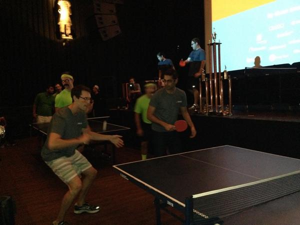 ColeSanderson's tweet image. Had a blast at #techpong, @mobify doubles lost in the semi finals!