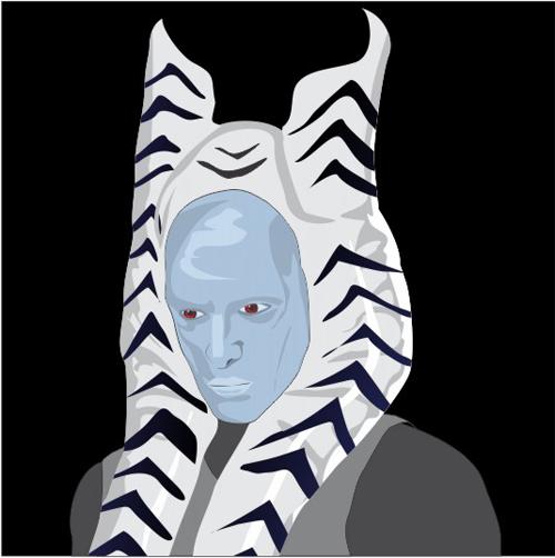 MuzAshen's tweet photo. #dbjedi Avatar Art Bomb! Lexiconus, a Togruta with some interesting color combinations. http://t.co/Aol7VNgMdA