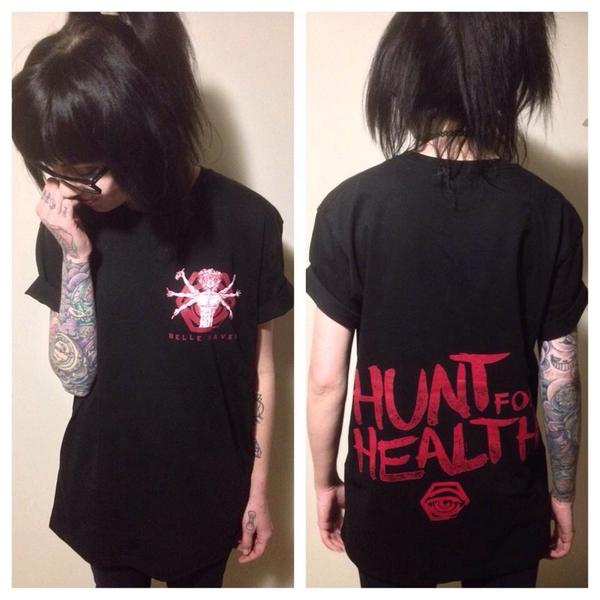 bellehavenband's tweet photo. Our Limited Edition T Shirt will also be available online! #huntforhealth http://t.co/3d3yywfw9l