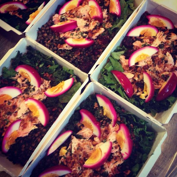 bxdideas's tweet photo. One of today's lunch boxes features the eye popping beetroot poached egg! #lovefood #aldesko #foodislove #helloegg! http://t.co/eB7p6Xlgz5