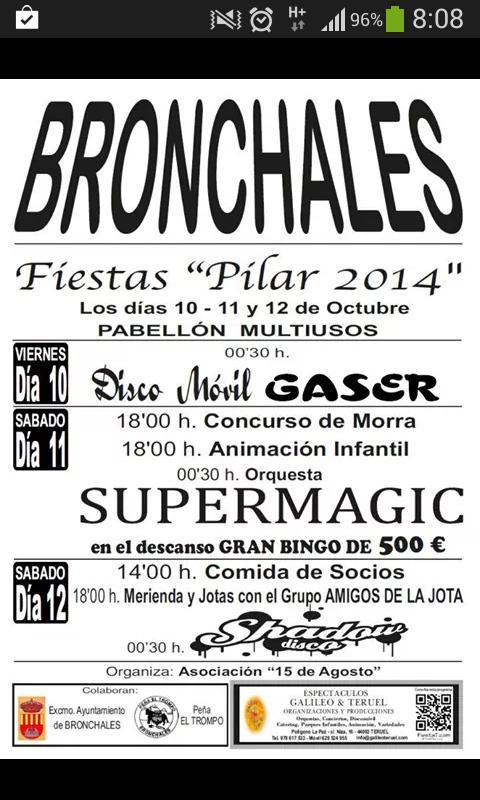 PostureoBronx's tweet photo. FIESTAS DEL PILAR 2014 BRONCHALES http://t.co/2OzS3Hc87z