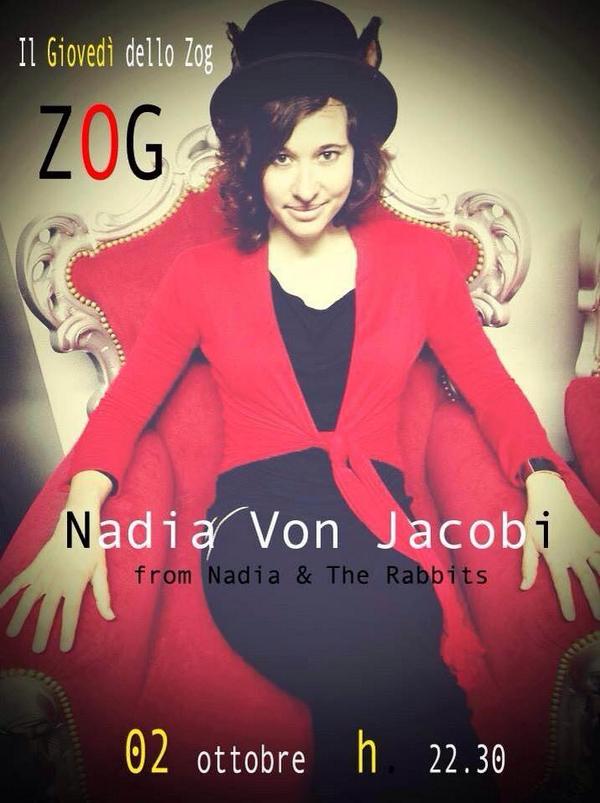 Stasera 2.10 il Giovedì dello @ZogLive Milano con ★ <a href="/NadiavonJacobi/">Nadia & The Rabbits</a> ★ #ZOGMilano | <a href="/mescalofficial/">Mescal Musica</a>