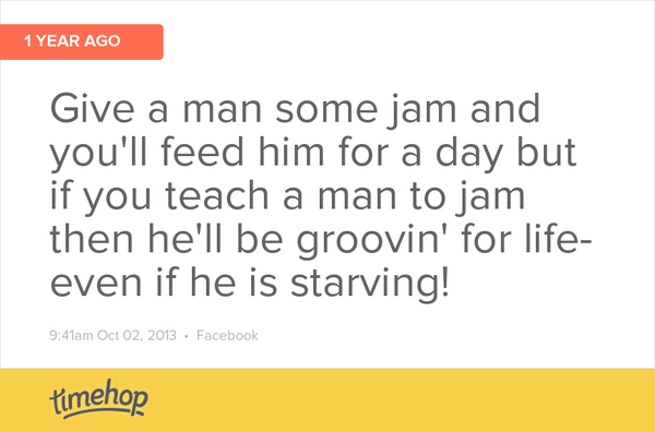 MelEllis1's tweet photo. Words of wisdom.....jam!  http://t.co/c0jdNhEwhS http://t.co/lkcFpsti0O