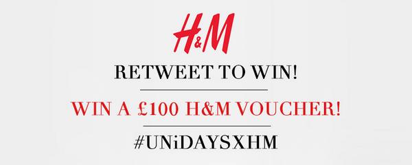 MyUNiDAYS's tweet image. RT TO WIN an epic £100 H&amp;amp;M voucher! And don't forget our 20% event ends Sunday — (RT before midnight)! #UNiDAYSXHM