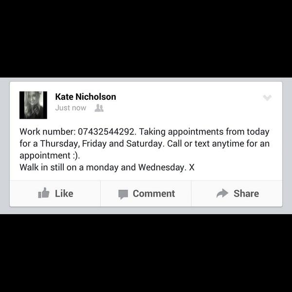 K8Nicholson's tweet photo. Appointments http://t.co/xmTpn0yw0J