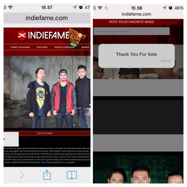 anggieprwst's tweet image. @GOWKILMUSIC hello gue udah vote loh yaaa! Hehehe semoga sukses😊🙏