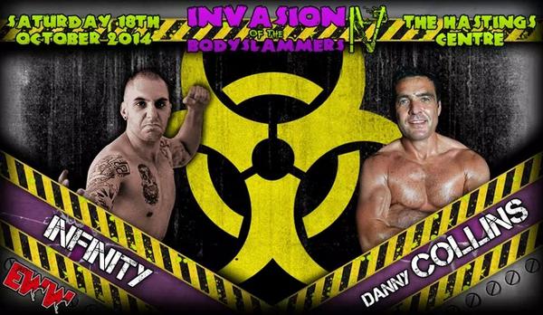emmagiles98's tweet photo. @EWW_Wrestling trained at the extreme academy #Infinity faces British wrestling legend #DannyCollins at #InvasionIV http://t.co/2YcWFHpYMF
