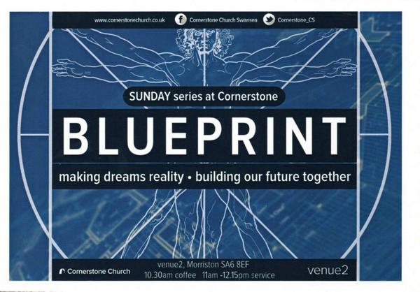 Come join us Sunday for the start of our new series 'Blueprint' 
10.30 tea and coffee, 11am start! <a href="/cornerstone_CS/">Cornerstone Church</a>