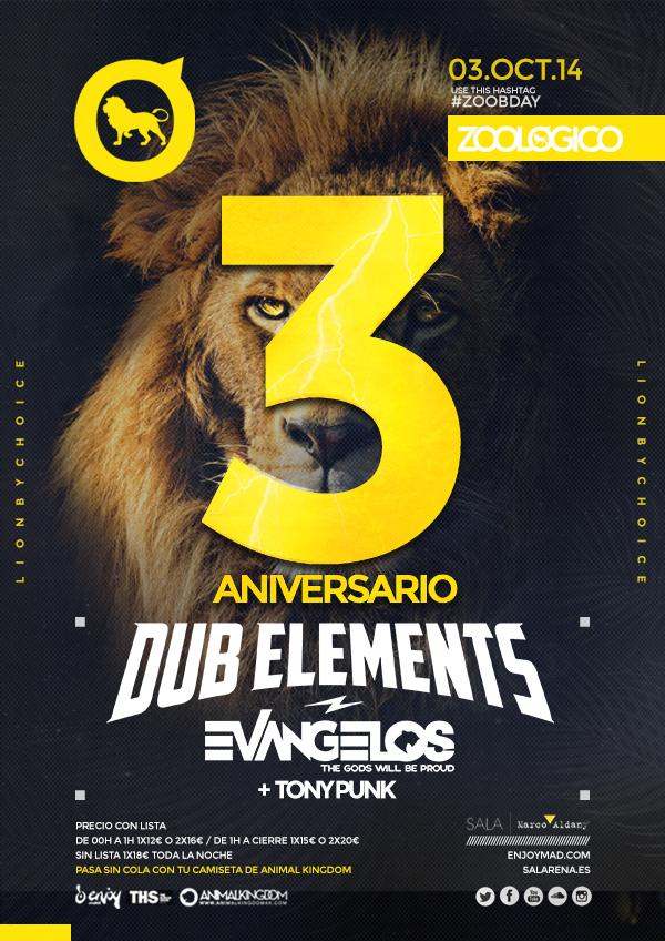 ZoologicoCLUB_'s tweet photo. Ya llega el día. Mañana, #ZOOBDAY con lo mejor de lo mejor: @DubElements, @EVANGELOSmusic, @yosoytonypunk y tú :D http://t.co/AolRxRsB23
