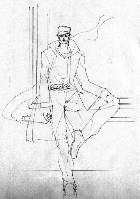 色の濃い紙に描いてうまく取り込めなかった絵 
