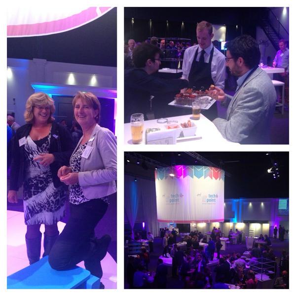 Wetenschappers houden wel van netwerken. Het bleef nog lang gezellig...#STW14