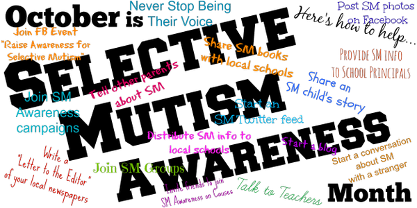 WhatIsSM's tweet photo. #October is #selectivemutism #awareness month!
#Help just by letting others know about #sm !
#knowledgeisthecure http://t.co/Pi5oKbN7xA