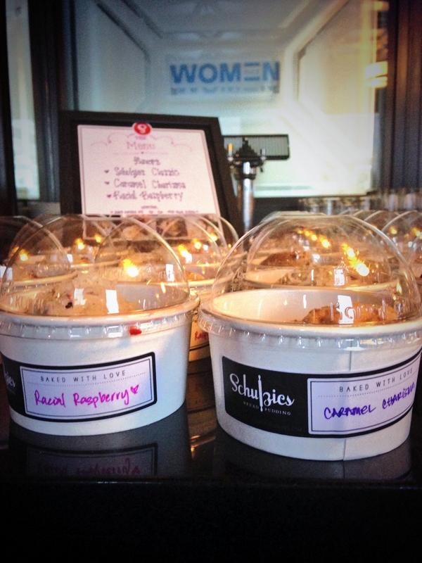 CADelargy's tweet photo. Local female entrepreneur @Schulzies bread pudding featured at #WomenRule in San Francisco #delish http://t.co/qtU10GqY7m