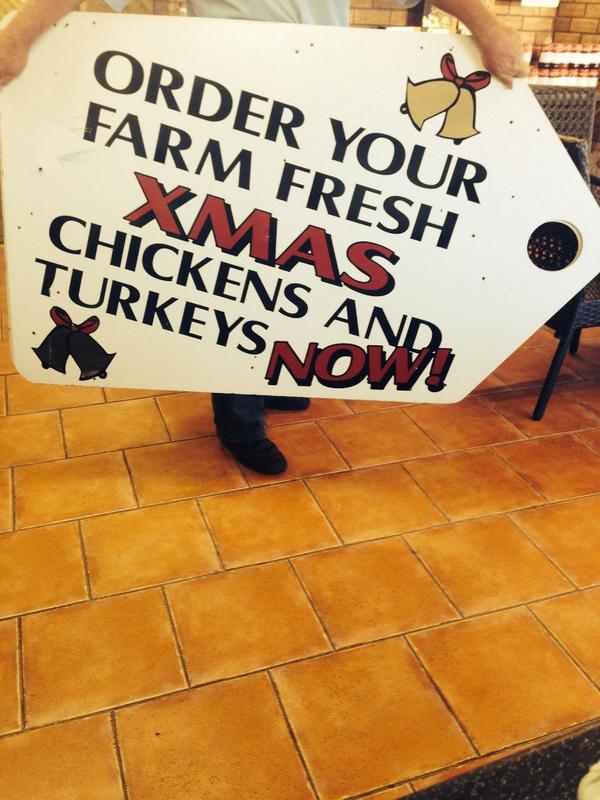 MP_Farm_Shop's tweet photo. The signs are out and will be up outside very soon! #xmascountdown #freshturkeys http://t.co/sUw8WA3HDt