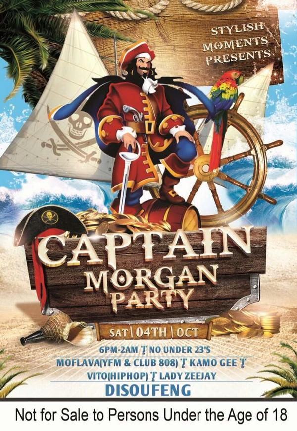 MoFlavaRocks's tweet photo. CAPTAIN MORGAN PARTY! SOWETO STAND UP!! http://t.co/UxOw18npPn