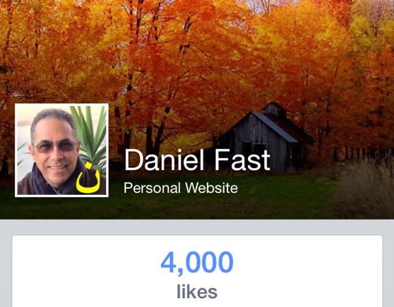 Fasting's tweet image. Now at 4,000 friends at FB.com/DanielsFast