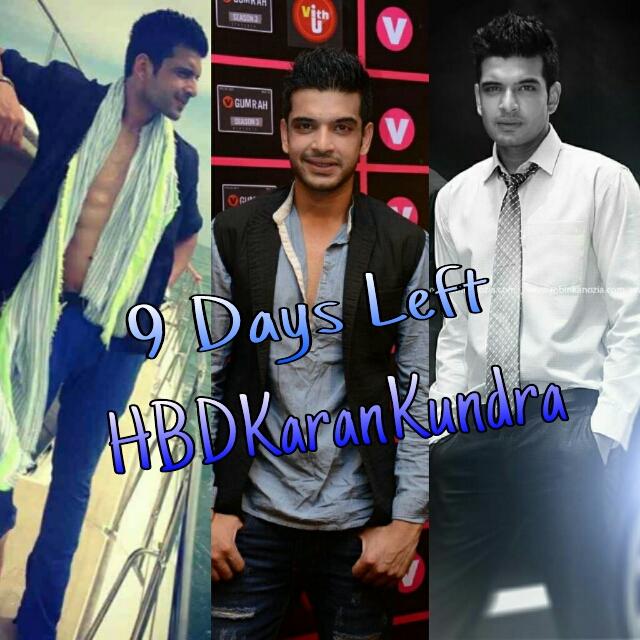  Yappiee Only 9 Days Left..
Waiting KRN Birthday..
Happy Birthday Karan Kundra in Advance..
Love u Kundra.. 