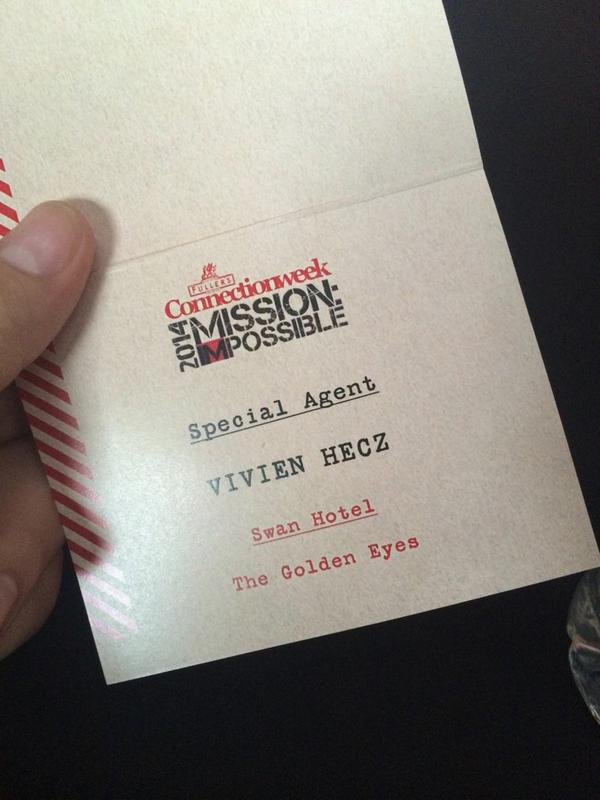 Vivoci's tweet photo. #connectionweek14 Top secret mission :) http://t.co/CYDRVVuQjr