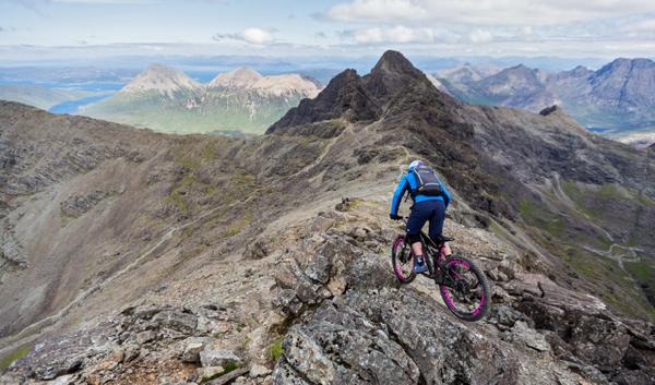 VisitScotland's tweet photo. When @danny_macaskill rode "The Ridge" Skye. Watch this vertigo-inducing adventure: http://t.co/XtusSPCqJI http://t.co/pMdnPVYfMy