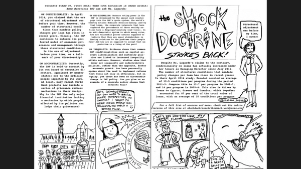 #LagardeAtGU- Shock Doctrine Strikes Back! <a href="/Georgetown/">Georgetown University</a> students stand up for your education!