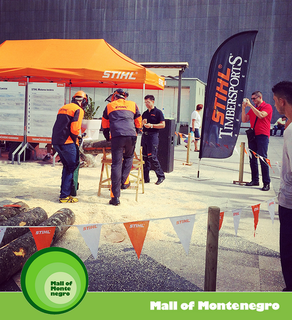 MallofMNE's tweet photo. #UŽIVO na platou ispred #MallOfMontenegro! U toku je STIHL takmičarski karavan -> http://t.co/0Y5W08WIMG #Podgorica http://t.co/XQbBpLTUd9