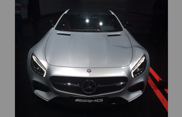 BBC_TopGear's tweet photo. Watch your back, Porsche 911. The AMG GT is coming for you. And more than happy to melt tyres in the process…  #Paris http://t.co/gHAQ1A9kGO