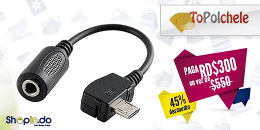 shopinrd's tweet photo. ¡Para los amantes de la música! Paga RD$300 en vez de RD$550 por Adaptador de Micro USB a Audio 3.5mm para conectar. http://t.co/vtC33ywZy9
