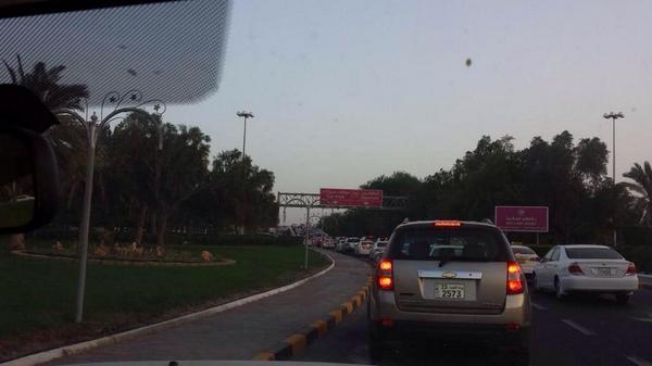 زحمة مطار الكويت □□□ المغادرون بحفظ الرحمن