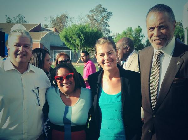 CSSFoundation's tweet photo. Algin Sutton Opening: Here we are w/ @BCrusade President Charisee Bremond Weaver &amp; Councilman Bernard Parks. http://t.co/17TECDnhmT