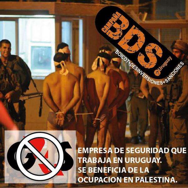 BDSUruguay's tweet photo. La multinacional #G4S que se beneficia de la ocupacion ILEGAL de Palestina también está en #Uruguay #BDS http://t.co/Mmn6qOTbXA