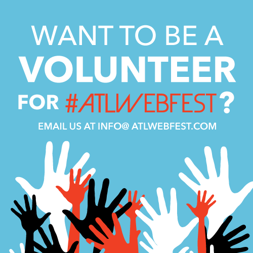 ATLWEBFEST's tweet photo. We're so excited it's October. We're just 22 days away from #AWF2014 and we're on the hunt for #volunteers. Join us! http://t.co/qeohqxIuoV