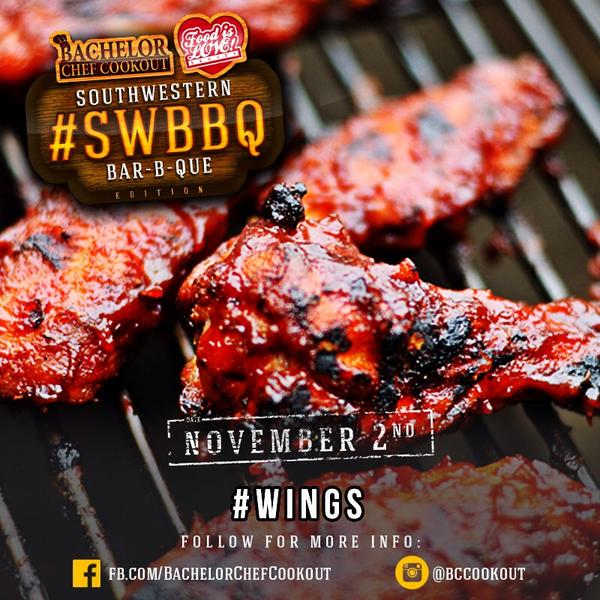BCCookout's tweet image. Tag a friend that loves wings #BachelorChefCookout