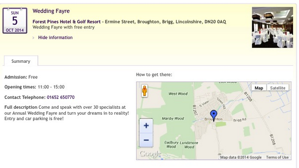 Our next wedding Fayre
Sunday 5th Oct 2014
Pop along &amp; meet us :D