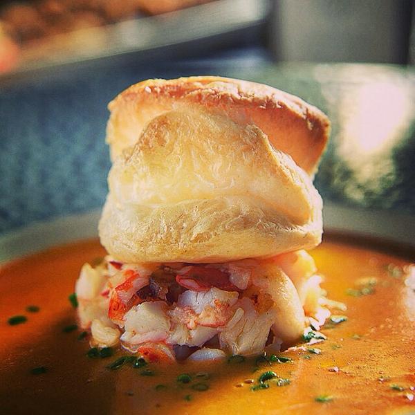 NECuisine's tweet photo. @legalseafoods Lobster Soup at Legal Crossing is out of this world. I have vivid dreams of it dancing in my mouth. http://t.co/1OUlPRyDll