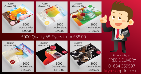 KrymsonPrint's tweet photo. 5000 A5 flyers on 170gsm - £99 free delivery #print #UKBusinessHour #theprintguy http://t.co/vYGvrVmCPb