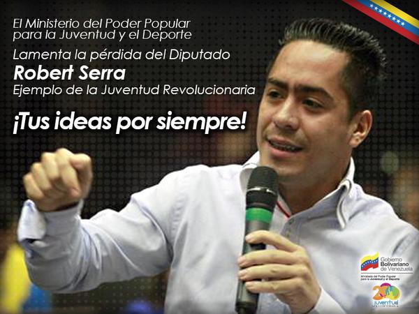 mindeporte_ve's tweet photo. Robert Serra   joven luchador ejemplo de entrega y pasión revolucionaria http://t.co/CkS8mYNWiG