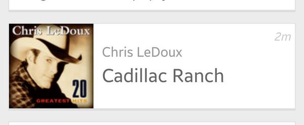 TXRedDirtFan's tweet photo. โ@BlondieInTX: Playing on @959theranch right now. Hells yeah http://t.co/xzaiI4R78wโ
#HellsYess !!!