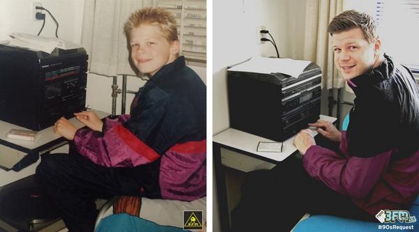 3FM's tweet image. Op z&apos;n stereo nam 12-jarige @coen3fm toffe nummers van de radio op: 3fm.nu/1ufZNbR #3FM #90sRequest