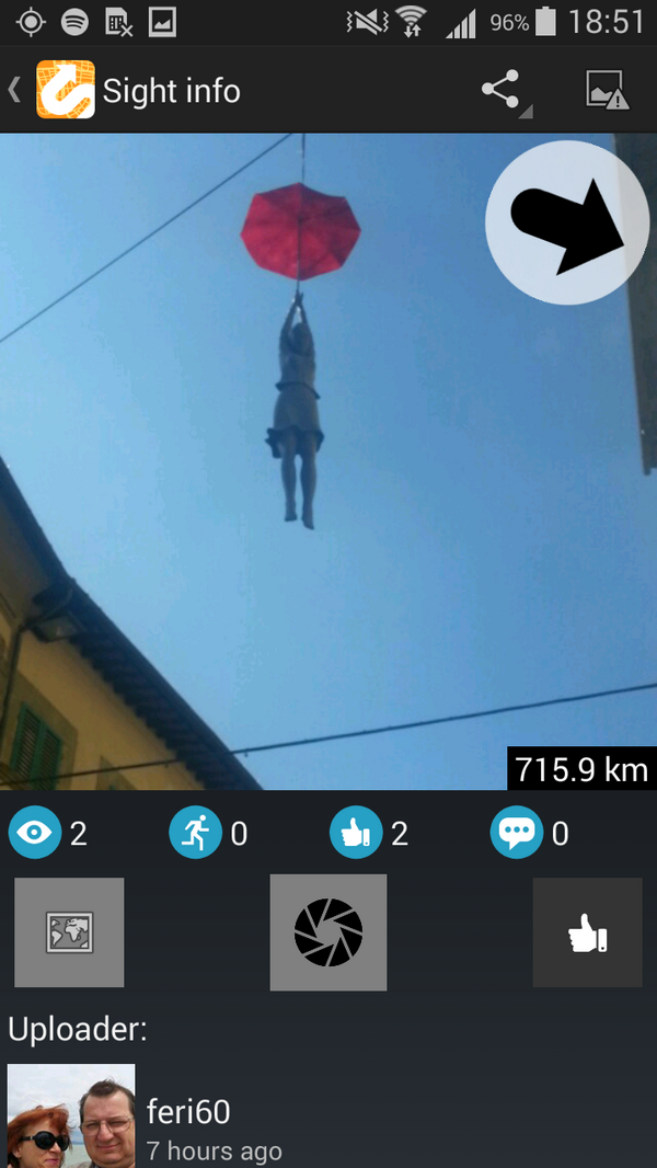 SighterGame's tweet photo. Sight of the day: #umbrella #hangingoverwires http://t.co/23gCcfkkR3