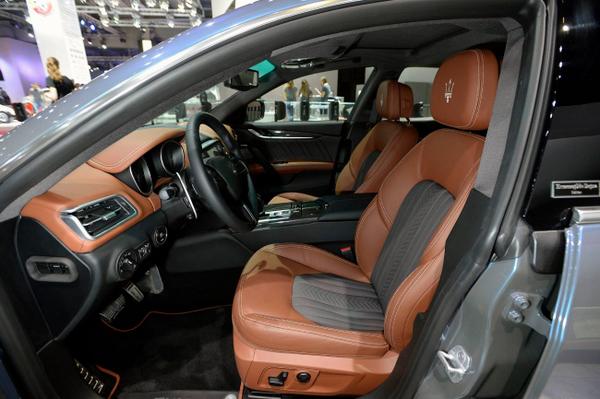 Maserati_HQ's tweet photo. Sartorial excellence of Maserati and @Zegna expressed by #MaseratiGhibli Zegna Edition Concept interiors #MondialAuto http://t.co/9PhyZnbb0d