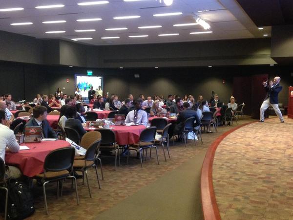 fsuannescollege's tweet photo. .@fsuzeigler at the Sport Management Conference #COEWeek14 #fsu #ProfessionalPrep http://t.co/QCDMJvmWkJ