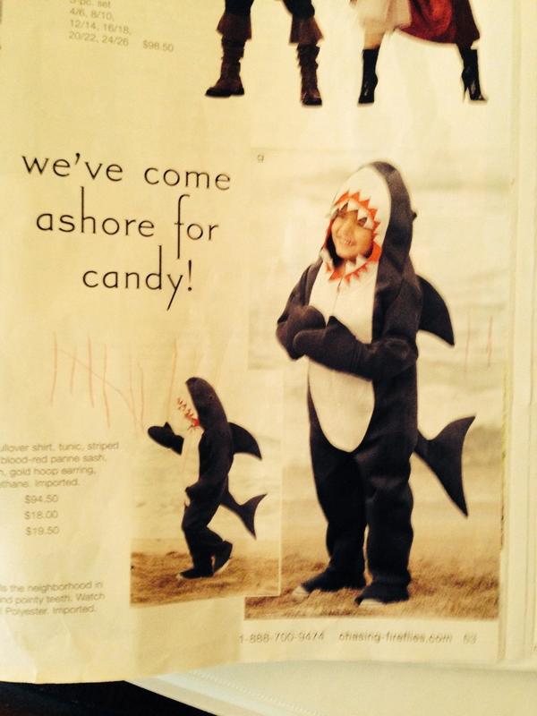 stephanie__ely's tweet image. Calder votes each day for his #halloweencostume   Shark won.  The skill of tallies lost.  #sonofamathteacher