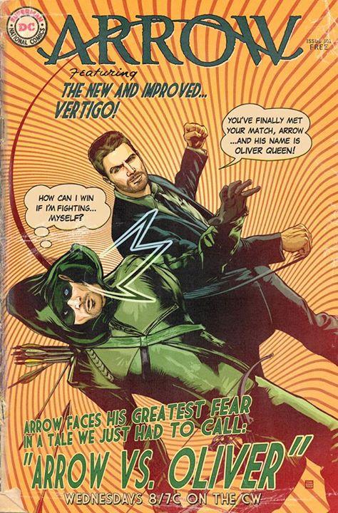 Arrow - Episode 3.01 - The Calm - Comic Book Cover