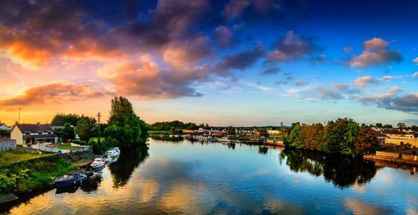 River Bann by mgeddis #Blue,Magenta,Nikkor 12-24 f4,Nikon d7100,Northern Ireland,Portglenone,River,River Bann,Sunset