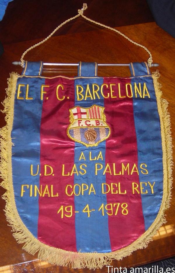 fcbclassic's tweet photo. El banderí del #Barça a la final de #Copa78 [tintaamarilla.es] http://t.co/Kq7QcTzPXH
